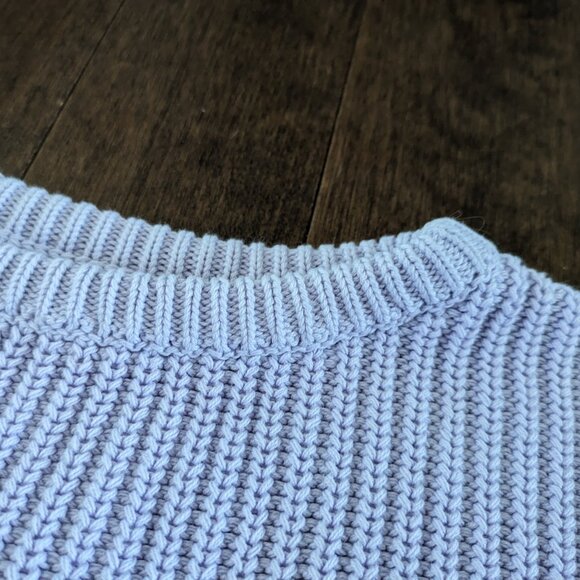 Los Angeles Apparel Fisherman Sweater in Lavender - Picture 8 of 15